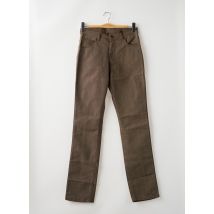 IMPAQT - Pantalon droit marron en coton - Femme - Taille 38 - Modz
