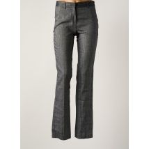LOLA - Pantalon slim gris en lin - Femme - Taille 34 - Modz