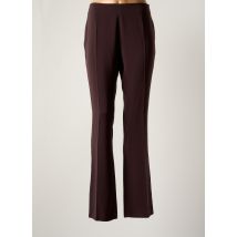 LOLA - Pantalon droit marron en polyester - Femme - Taille 40 - Modz