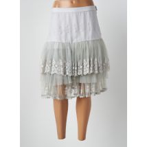 ET COMPAGNIE - Jupe mi-longue gris en polyamide - Femme - Taille 40 - Modz