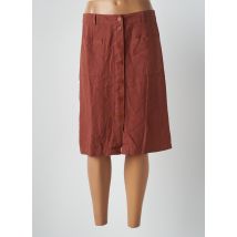 BENSIMON - Jupe mi-longue marron en lin - Femme - Taille 38 - Modz