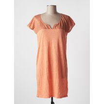 MARIE-SIXTINE - Robe courte orange en lin - Femme - Taille 36 - Modz