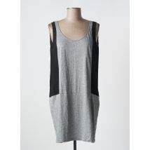 MARIE-SIXTINE - Robe courte gris en coton - Femme - Taille 40 - Modz
