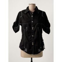 ICONO - Chemisier noir en coton - Femme - Taille 38 - Modz