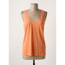 MARIE-SIXTINE - Top orange en lin - Femme - Taille 40 - Modz
