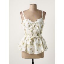 R867 - Top blanc en coton - Femme - Taille 40 - Modz