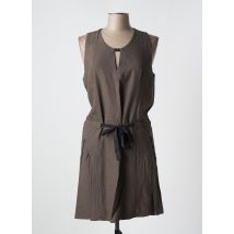 WOMN - Robe mi-longue gris en viscose - Femme - Taille 42 - Modz