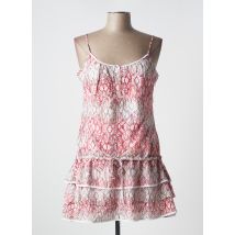 R867 - Robe courte rose en coton - Femme - Taille 42 - Modz