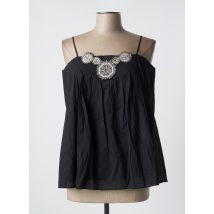 HELENA SOREL - Top noir en coton - Femme - Taille 42 - Modz