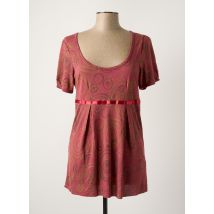 WOMN - Tunique manches courtes rose en viscose - Femme - Taille 44 - Modz