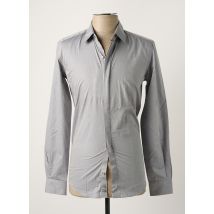 CHROM - Chemise manches longues gris en coton - Homme - Taille S - Modz