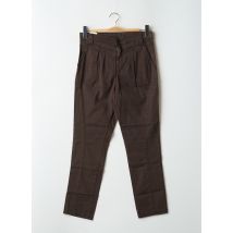 KILL DEAL - Pantalon droit marron en coton - Femme - Taille 36 - Modz