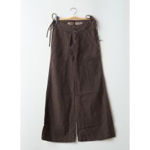 LA BRIGADA INTERNACIONAL - Jean coupe flare marron en viscose - Femme - Taille 34 - Modz