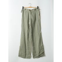LOIS - Pantalon flare vert en lin - Femme - Taille W28 - Modz