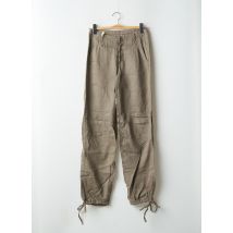 RWD - Pantalon droit marron en ramie - Femme - Taille W28 - Modz
