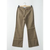 TIM BARGEOT - Pantalon flare vert en polyester - Femme - Taille 42 - Modz
