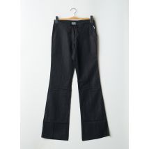 TIM BARGEOT - Pantalon flare noir en coton - Femme - Taille 34 - Modz