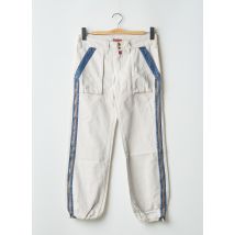 BE YOU K - Pantalon droit beige en coton - Femme - Taille 36 - Modz