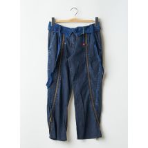BE YOU K - Pantacourt bleu en coton - Femme - Taille 34 - Modz