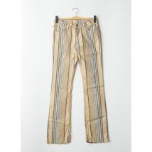 CIMARRON - Pantalon droit beige en coton - Femme - Taille W28 - Modz