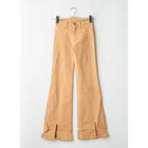 CIMARRON - Jean coupe flare beige en coton - Femme - Taille 34 - Modz