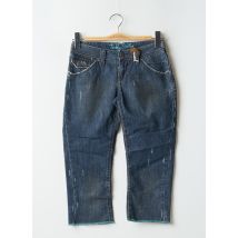 TEDDY SMITH - Pantacourt bleu en coton - Femme - Taille W27 - Modz