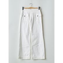 BSA - Pantalon large blanc en coton - Femme - Taille 34 - Modz