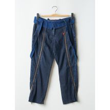 BE YOU K - Pantacourt bleu en coton - Femme - Taille 36 - Modz