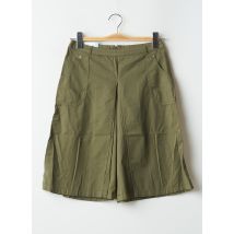 E PURE - Bermuda vert en coton - Femme - Taille 42 - Modz