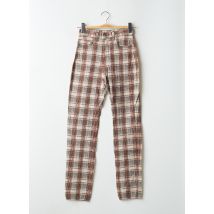 BONAVENTURE - Pantalon slim marron en coton - Femme - Taille W29 - Modz