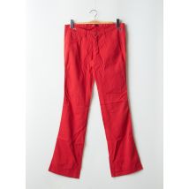 CIMARRON - Pantalon droit rouge en coton - Femme - Taille 42 - Modz