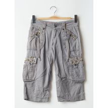 CHILLI PEPPER - Pantacourt gris en coton - Femme - Taille 34 - Modz