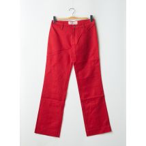 DICKIES - Pantalon droit rouge en coton - Femme - Taille W29 - Modz
