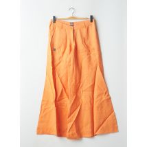 DESIGUAL - Pantalon large orange en ramie - Femme - Taille 36 - Modz