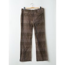 MOGUL - Pantalon droit marron en coton - Femme - Taille W32 - Modz
