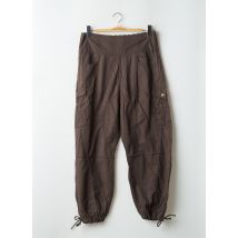 LOLA ESPELETA - Pantalon droit marron en coton - Femme - Taille 40 - Modz