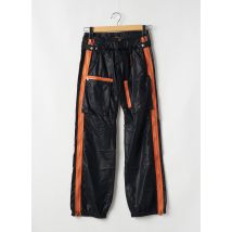 FREEMAN T.PORTER - Pantalon droit noir en coton - Femme - Taille W26 - Modz