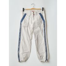 BE YOU K - Pantalon droit beige en coton - Femme - Taille 36 - Modz