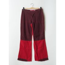 CHEYENNE - Pantalon large rouge en coton - Femme - Taille 40 - Modz