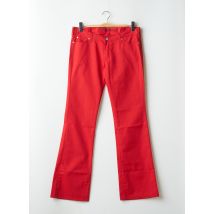 LA BRIGADA INTERNACIONAL - Pantalon droit rouge en polyester - Femme - Taille 42 - Modz
