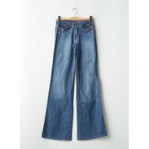 LA BRIGADA INTERNACIONAL - Jean coupe flare bleu en coton - Femme - Taille 34 - Modz
