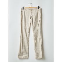 MOGUL - Pantalon droit beige en polyester - Femme - Taille W31 - Modz