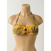 SALINAS - Haut de maillot de bain jaune en polyamide - Femme - Taille 36 - Modz