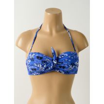 SALINAS - Haut de maillot de bain bleu en polyamide - Femme - Taille 36 - Modz