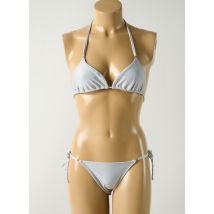 SALINAS - Maillot de bain 2 pièces gris en polyamide - Femme - Taille 36 - Modz