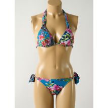 SALINAS - Maillot de bain 2 pièces bleu en polyamide - Femme - Taille 36 - Modz