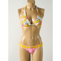 SALINAS - Maillot de bain 2 pièces jaune en polyamide - Femme - Taille 38 - Modz