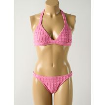SALINAS - Maillot de bain 2 pièces rose en polyamide - Femme - Taille 40 - Modz