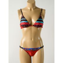 SALINAS - Maillot de bain 2 pièces rouge en polyamide - Femme - Taille 36 - Modz