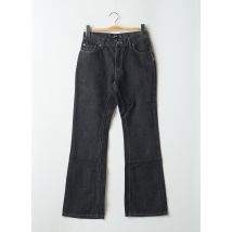 ZIPPER CUT - Jean coupe flare noir en coton - Femme - Taille W31 - Modz